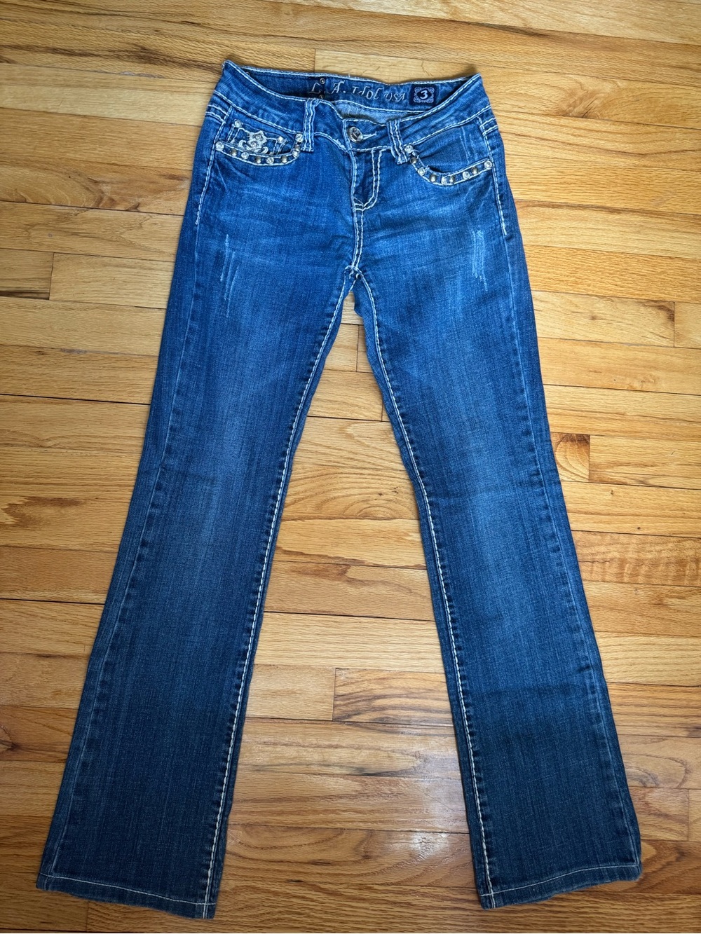 L.A. idol Women's Medium Blue Flare Jeans